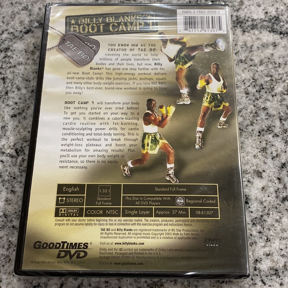 Billy Blanks Boot Camp Tae Bo DVD — New! - Picture 2 of 2